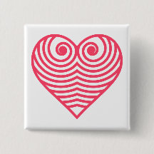Hypnotische Liebe – Minimalistisches rotes konturi