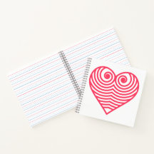 Hypnotische Liebe – Minimalistisches rotes konturi