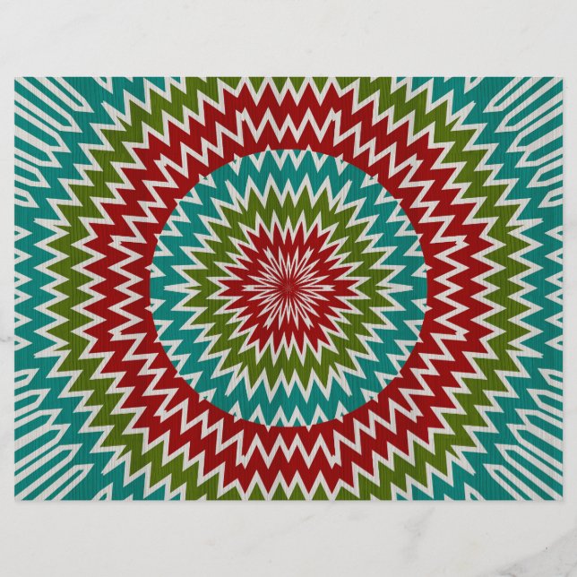 Hypnotische Mandalaik-Blume (Vorderseite)