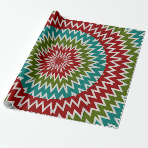 Hypnotische Mandalaik-Blume Geschenkpapier