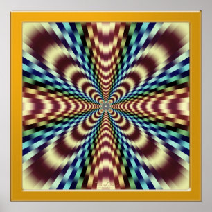 Hypnotische optische Erschütterungs-Therapie Poster