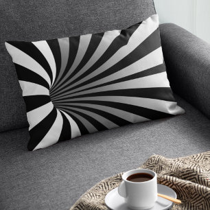 Hypnotische optische Illusion Kurven Lendenkissen