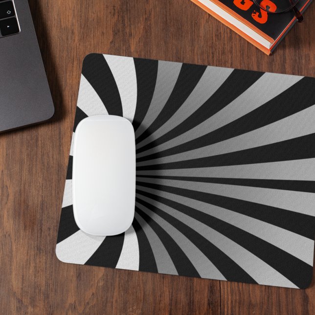 Hypnotische optische Illusion Kurven Mousepad (Von Creator hochgeladen)