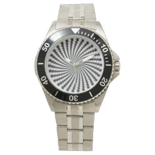 Hypnotische Spirale Armbanduhr