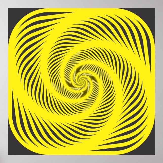 Hypnotische Spirale Poster (Vorne)