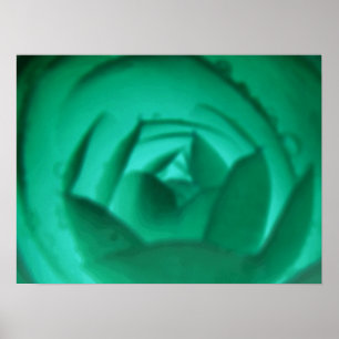 Hypnotischer Kamelien-Blumen-Print Poster