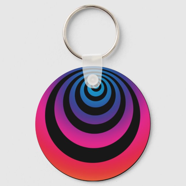 Hypnotischer Lila Schlüsselanhänger (Vorderseite)