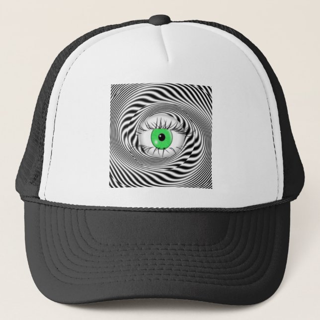 HYPNOTISCHES AUGE - HYPNOTIST TRUCKERKAPPE (Vorderseite)