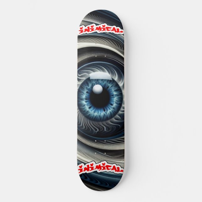 Hypnotisches Auge Skateboard (Vorderseite)