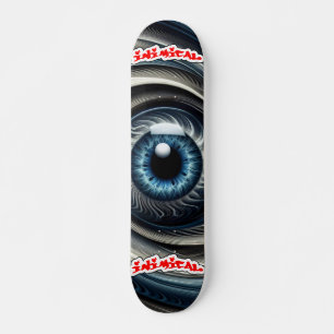 Hypnotisches Auge Skateboard