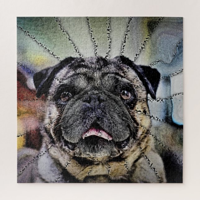 Hypnotisches Gaze - Mops Hund (Vertikal)