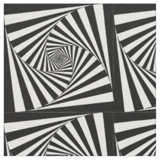Hypnotisches Hipster Georgeous Muster Schwarzweiss Stoff