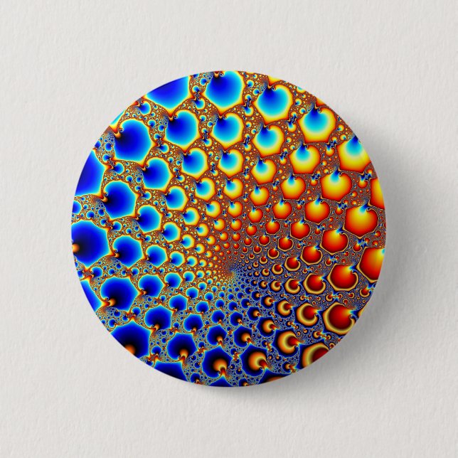 Hypnotisches Portal - Fraktal Button (Vorderseite)