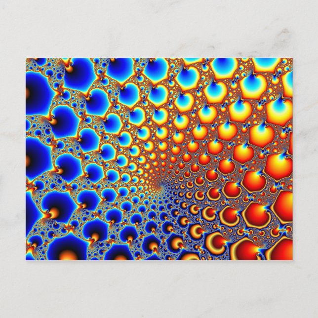 Hypnotisches Portal - Fraktal-Postkarte Postkarte (Vorderseite)