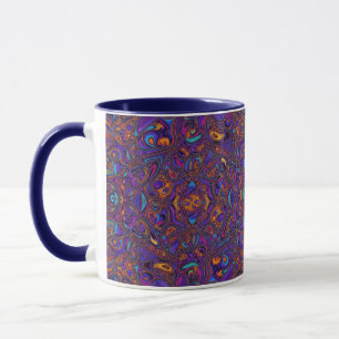 Hypnotisierendes psychedelisches Kunstmuster Tasse
