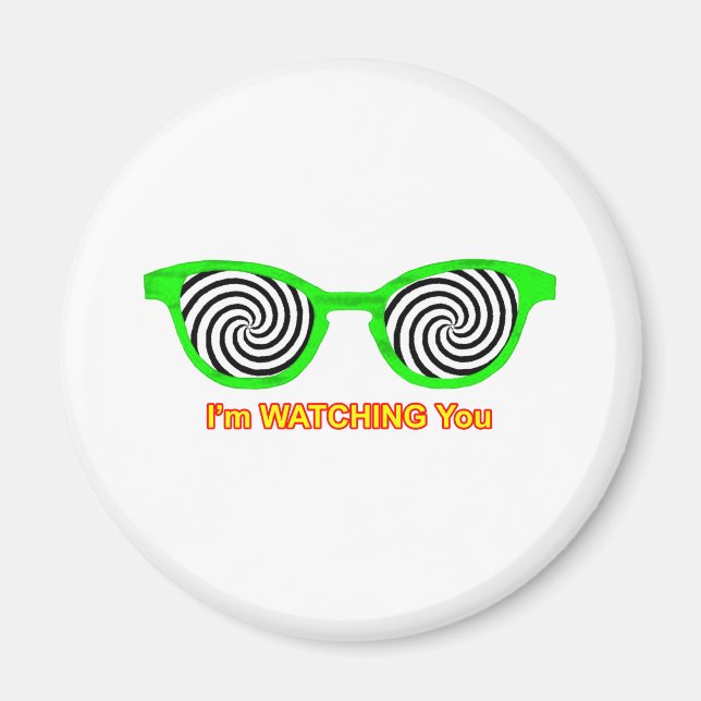 Hypnotize Sonnenbrille grüner Rand The MUSEUM anse Magnet (Vorne)