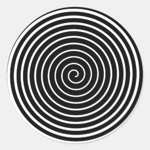 Hypnotizer Black Runder Aufkleber