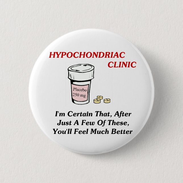 Hypochodriac Klinik Button (Vorderseite)