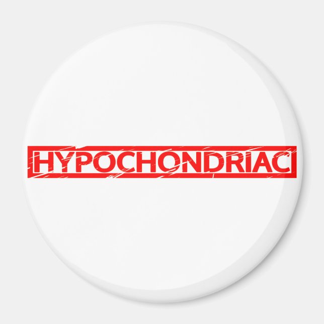 Hypochondriale Briefmarke Magnet (Vorne)