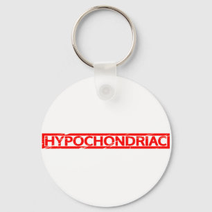 Hypochondriale Briefmarke Schlüsselanhänger