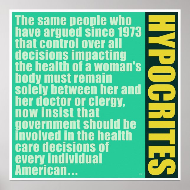 Hypokriten Poster (Vorne)