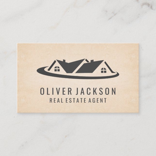 Hypothekenwohnheim Real Anwesen Logo Visitenkarte (Vorderseite)