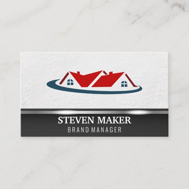 Hypothekenwohnheim Real Anwesen Logo Visitenkarte (Vorderseite)