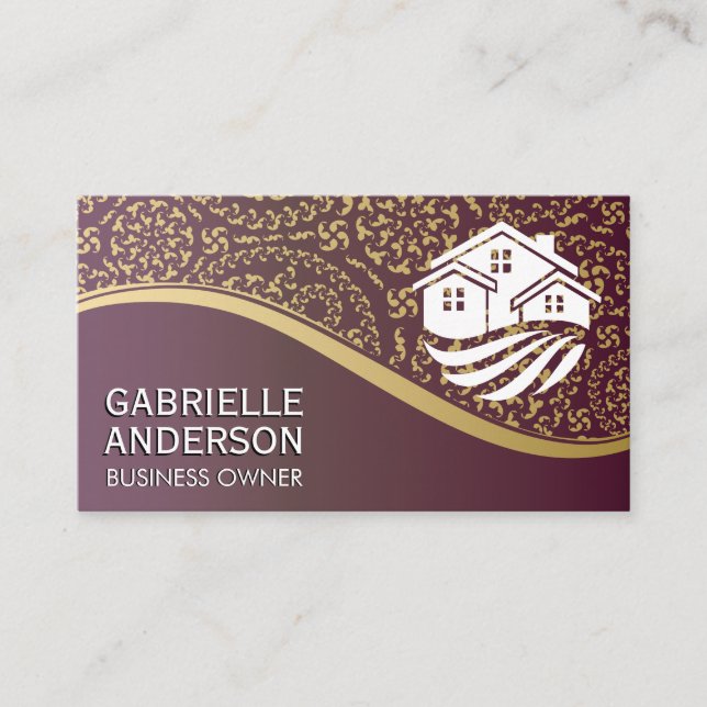 Hypothekenwohnheim Real Anwesen Logo Visitenkarte (Vorderseite)