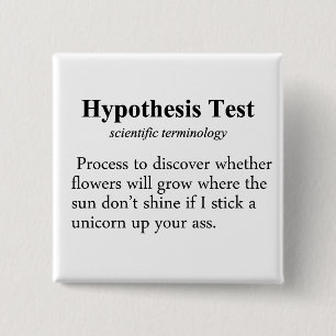 Hypothese-Prüfungs-Definition Button