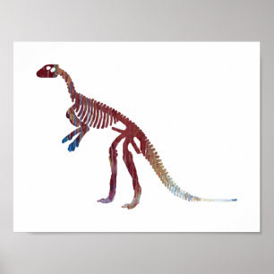 hypsilophodon Skelett Poster