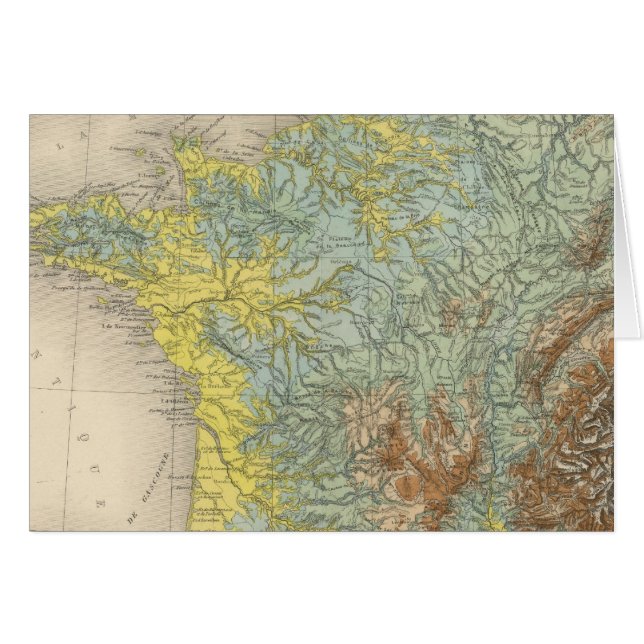 Hypsométrie en France (Devant horizontal)