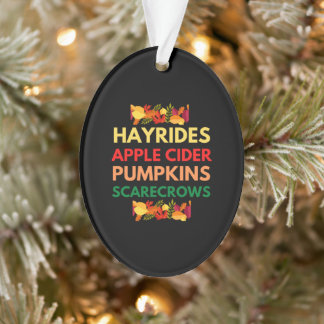 Hyrides Apfelwein-Kürbiskuchen Ornament