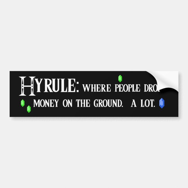hyrule bumper2 autoaufkleber (Vorne)