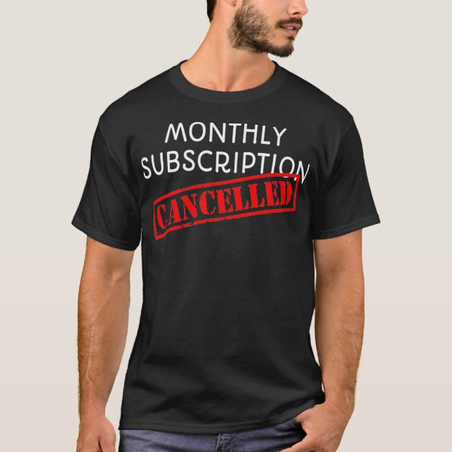 Hysterektomie-Bewusstsein Frauen Monatliches Abonn T-Shirt (Vorderseite)