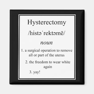 Hysterektomie-Definitions-Magnet Magnet