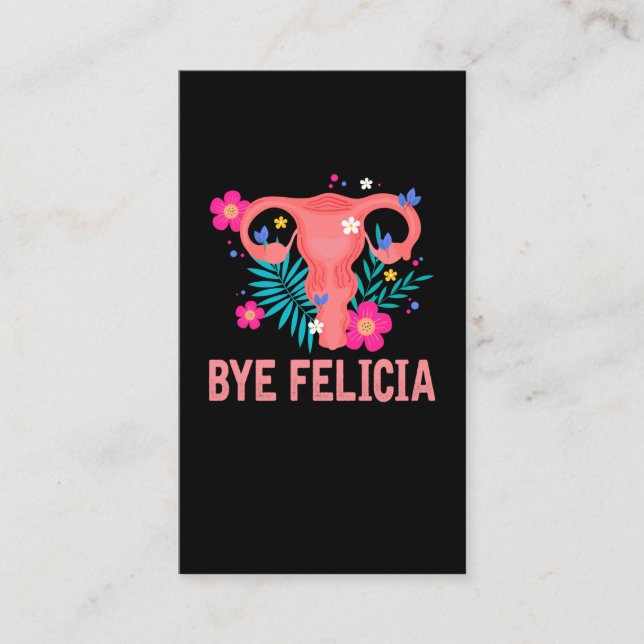 Hysterektomie Erholung Operation Uterusentfernung Visitenkarte (Vorderseite)