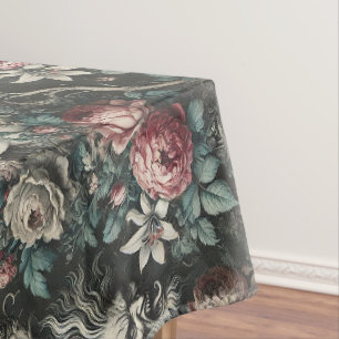 Hysterie Blüten - gotisches Lg Muster Tischdecke