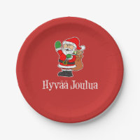 Hyvaa Joulua Finnischer Weihnachtsmann (RED)