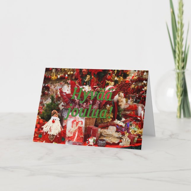 Hyvää joulua! Frohe Weihnachten im finnischen gf (Vorderseite)