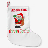 Hyvaa Joulua Personalisiert Name Finnisch