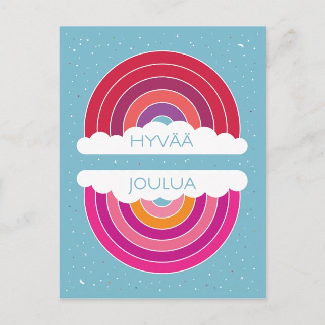 Hyvää Joulua Postkarte (Vorderseite)