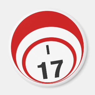 I17 Bingo-Ball-Kühlschrankmagnet Magnet