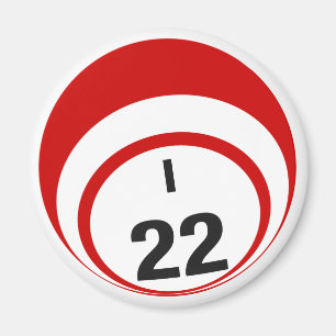 I22 Bingo-Ball-Kühlschrankmagnet Magnet