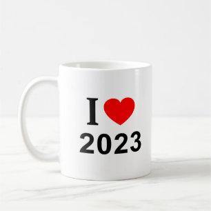 I ❤️ 2023 I LIEBE 2023 I HEART 2023 KAFFEETASSE