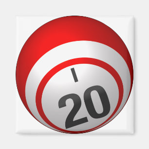 I 20 Bingo-Kugelmagnet Magnet