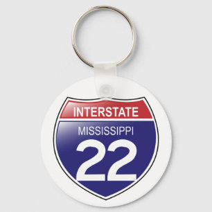 I-22 Mississippi-Schlüsselanhänger Schlüsselanhänger