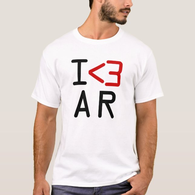 I < 3 AR T-Shirt (Vorderseite)