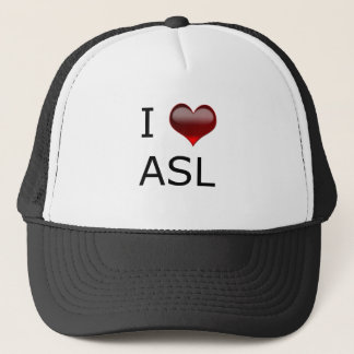 I <3 ASL TRUCKERKAPPE