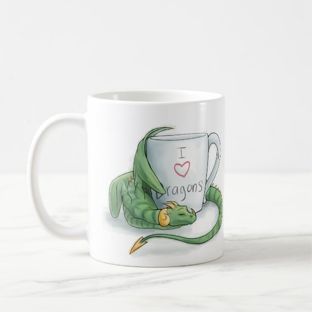 I <3 Dragons Mug (Gauche)
