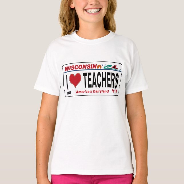 I <3 Lehrkräfte T-Shirt (Vorderseite)
